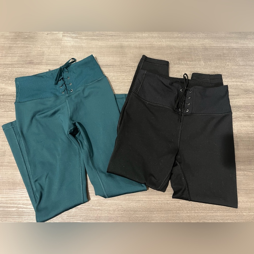 Pair of two Victoria Secret workout leggings.